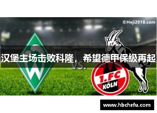 汉堡主场击败科隆，希望德甲保级再起